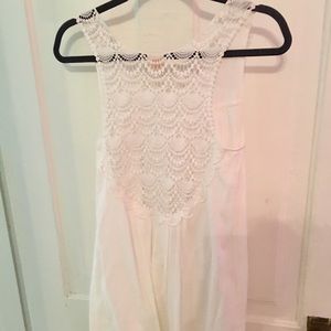 White Lace Tunic Dress